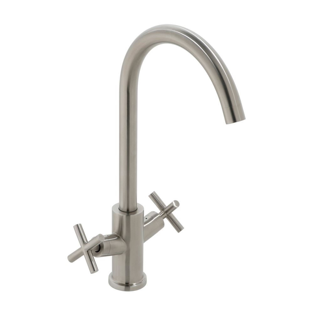 Cutout image of Vado Elements Brushed Stainless Steel Kitchen Mixer Tap